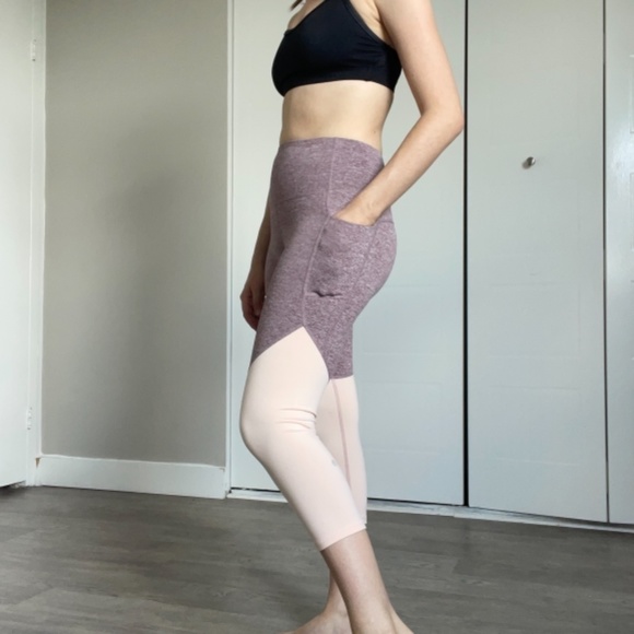 Two tone athletic leggings - Picture 2 of 4